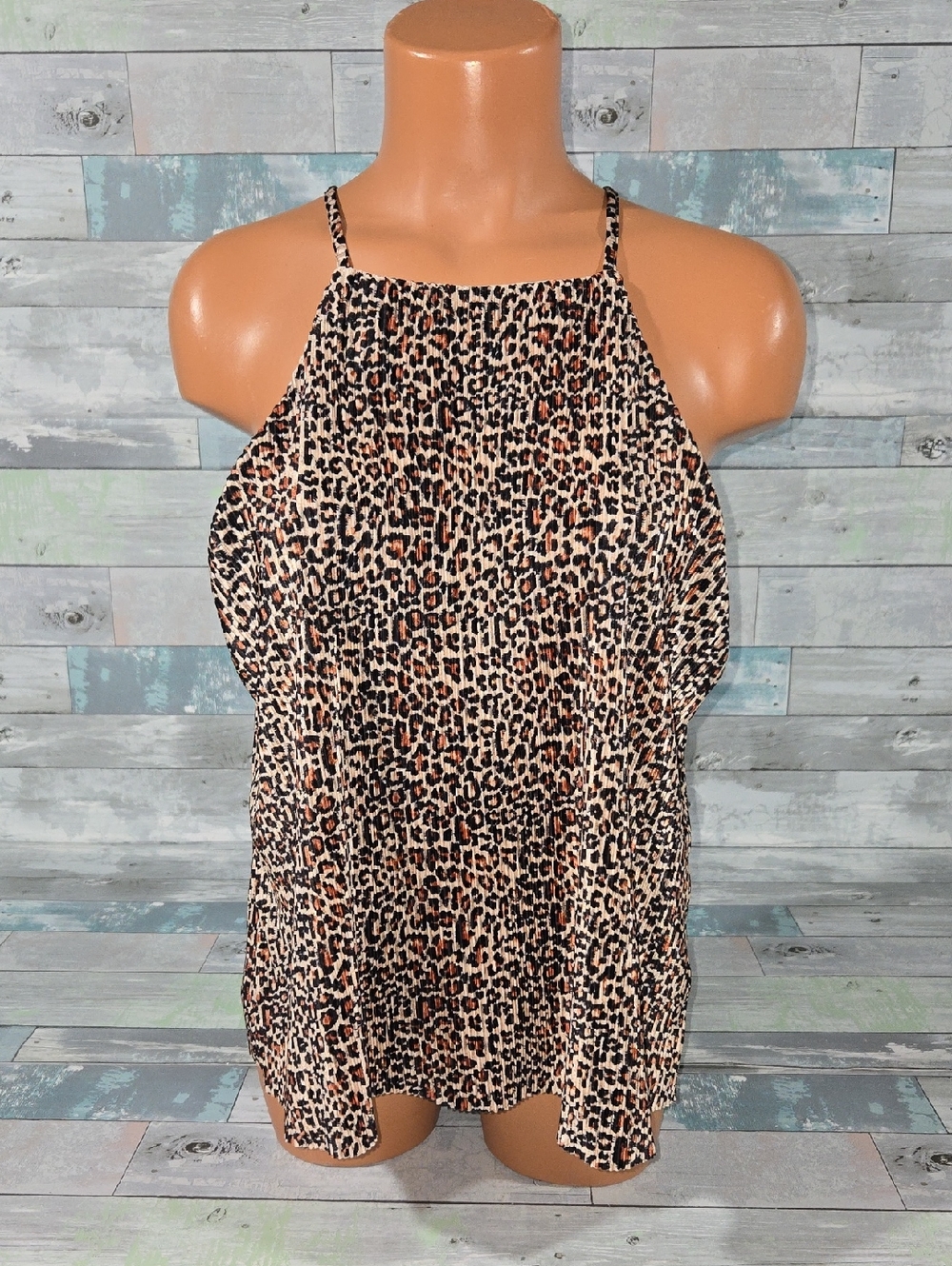 Sunday In Brooklyn Anthropology Leopard Print Tank Top - Sz Medium